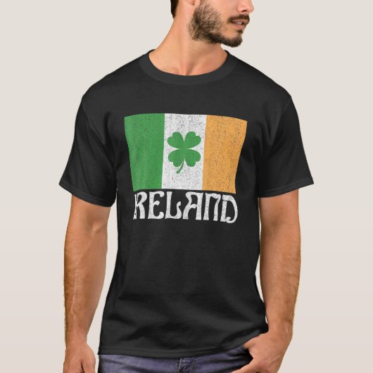 Irland Retro Irish Flag Irish St Patricks Day Wom T-Shirt (Vorderseite)