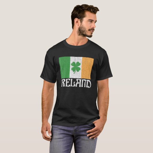 Irland Retro Irish Flag Irish St Patricks Day Wom T-Shirt (Vorne ganz)