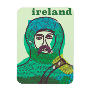 Irland Ritter Vintage Reiseplakat Magnet