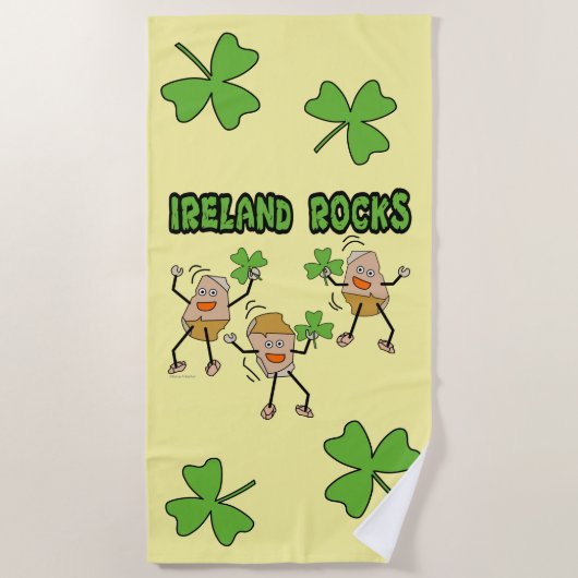 Irland Rocks Strandtuch (Vorderseite)