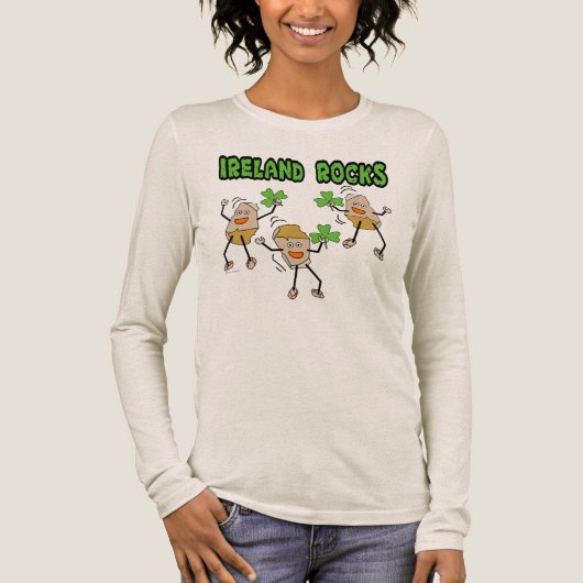 Irland Rocks Tri-Blend Shirt (Vorderseite)