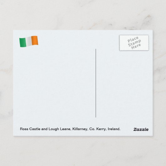 Irland, Ross Castle, Killarney, Kerry Postkarte (Rückseite)