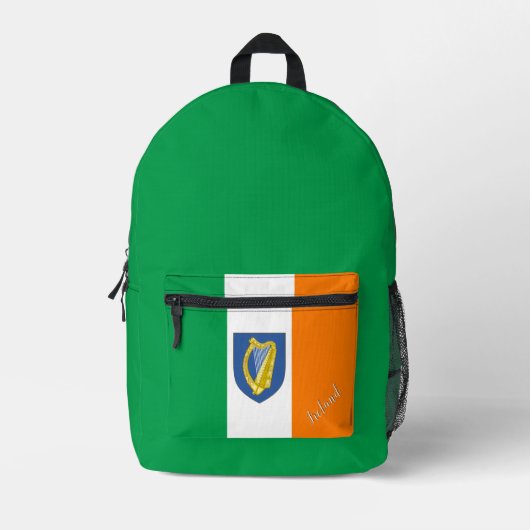 Irland, Rucksack, irische Flagge / patriotisch Bedruckter Rucksack (Vorderseite)