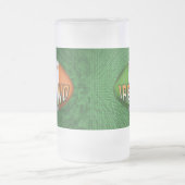 Irland Rugby Ball Mattglas Bierglas (Mittel)