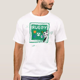 Irland-Rugby-Fan-T - Shirt-Durchlauf-Ball T-Shirt