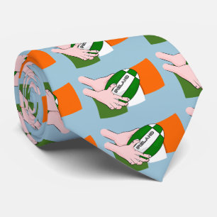 Irland Rugby Team Unterstützer Flag mit Ball Krawatte