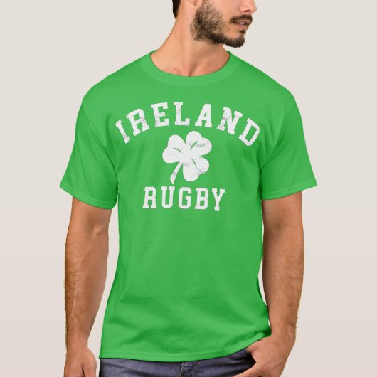 IRLAND    RUGBYIrish Kleeblatt Rugby T-Shirt (Vorderseite)