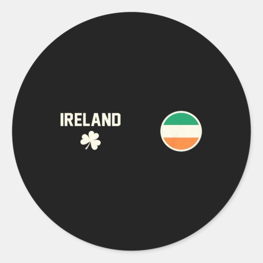 Irland runder aufkleber (Vorderseite)