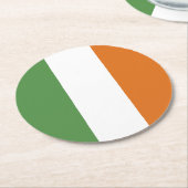 Irland Runder Pappuntersetzer (Angewinkelt)