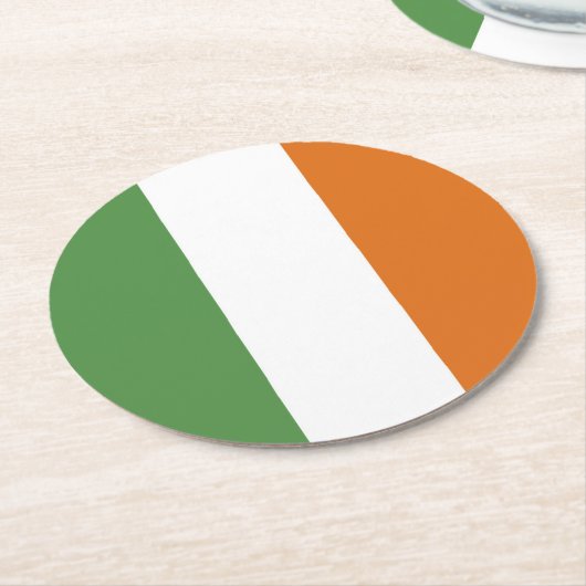 Irland Runder Pappuntersetzer (Angewinkelt)