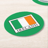 Irland Runder Pappuntersetzer (Angewinkelt)