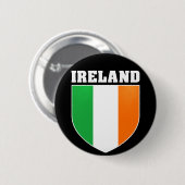 Irland-Schild-Knopf Button (Vorne & Hinten)
