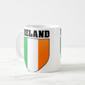Irland-Schild-Tasse Kaffeetasse (Vorderseite Links)
