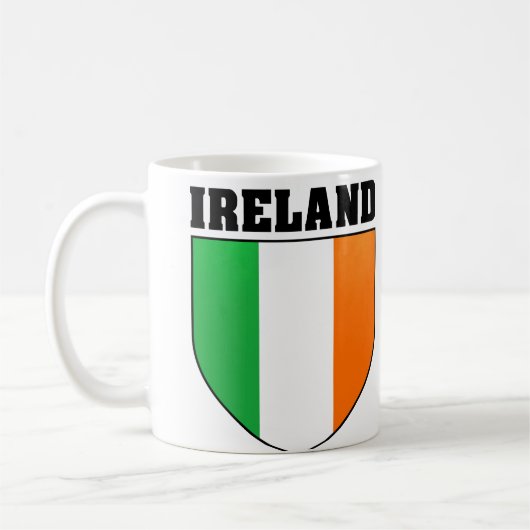 Irland-Schild-Tasse Kaffeetasse (Links)