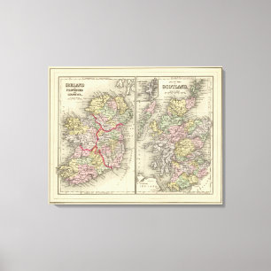 Irland, Schottland Leinwanddruck