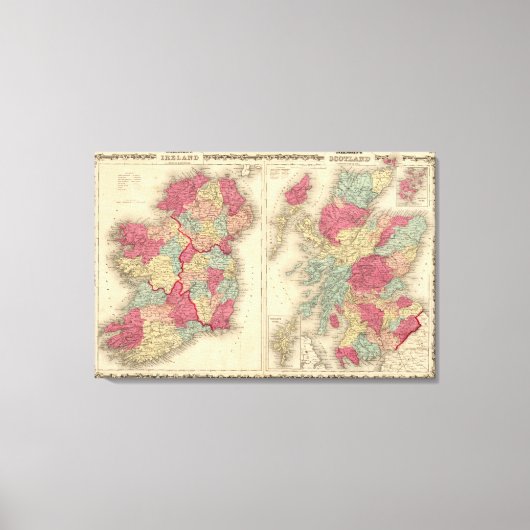 Irland Schottland Leinwanddruck (Vorderseite)