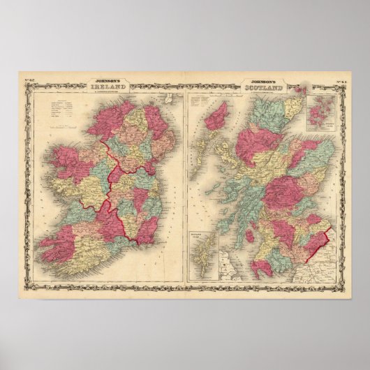 Irland Schottland Poster (Vorne)