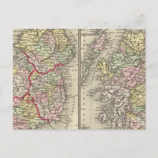 Irland, Schottland Postkarte (Vorderseite)