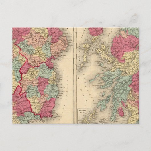 Irland Schottland Postkarte (Vorderseite)