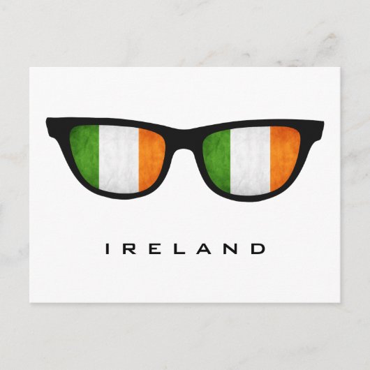 Irland Shades Custom Text & Color Postcard Postkarte (Vorderseite)
