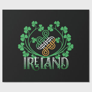 IRLAND SHAMROCK GESCHENKPAPIER