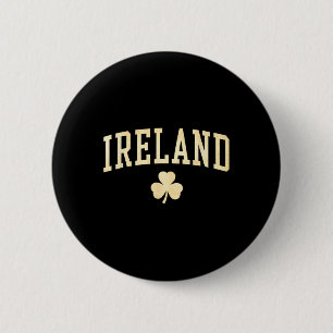 Irland Shamrock Kleeblatt Irisches Glück Grüne Vin Button