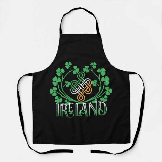IRLAND SHAMROCK SCHÜRZE (Vorderseite)