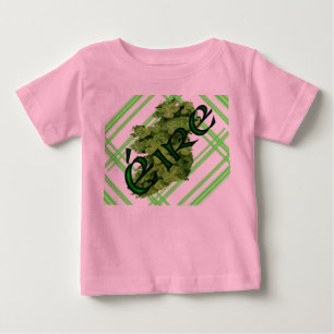 Irland Shamrock Streifen von Kenneth Yoncich Baby T-shirt