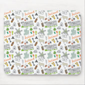 Irland-Skizze-Gekritzel-Muster Mousepad (Vorne)