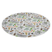 Irland-Skizze-Gekritzel-Muster Schneidebrett (Ecke)