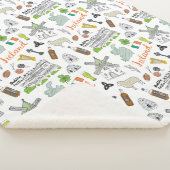 Irland-Skizze-Gekritzel-Muster Sherpadecke (3/4)