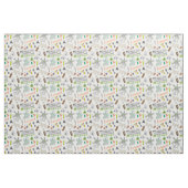 Irland-Skizze-Gekritzel-Muster Stoff (Fat Quarter (45,7 x 55,9 cm))