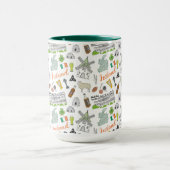 Irland-Skizze-Gekritzel-Muster Tasse (Zentrum)