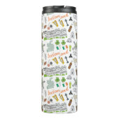 Irland-Skizze-Gekritzel-Muster Thermosbecher (Rückseite)