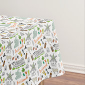 Irland-Skizze-Gekritzel-Muster Tischdecke (Beispiel)