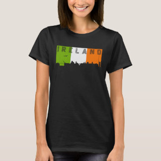 Irland Skyline Irish Flag Vacacation Travel T-Shirt