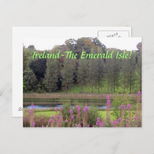 Irland (SmaragdInsel) Postkarte (Vorne/Hinten)