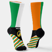 Irland Socken, irische Flaggenfarben / Sport Socken (Gewinkelt)