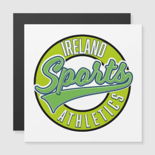 Irland Sport Athletik Vintage-Logo Magnetkarte