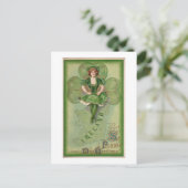 Irland St Patrick's Day Greetings - Vintag Postkarte (Stehend Vorderseite)