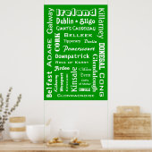 Irland Städte & Orte Poster (Küche)