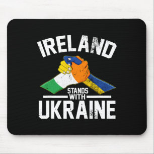 Irland steht mit der Ukraine Ukrainische Irische F Mousepad