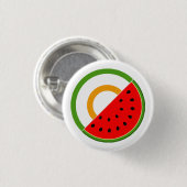 IRLAND STEHT MIT PALÄSTINA - Wassermelone Button (Vorne & Hinten)
