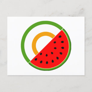 IRLAND STEHT MIT PALÄSTINA - Wassermelone Feiertagspostkarte