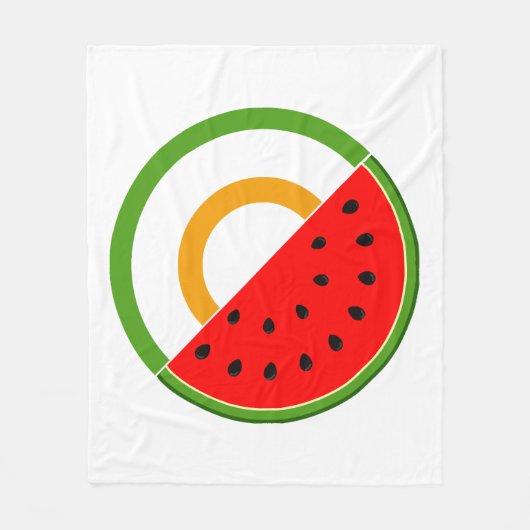 IRLAND STEHT MIT PALÄSTINA - Wassermelone Fleecedecke (Vorderseite)