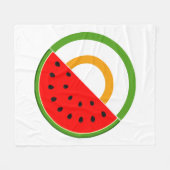 IRLAND STEHT MIT PALÄSTINA - Wassermelone Fleecedecke (Vorderseite (Horizontal))