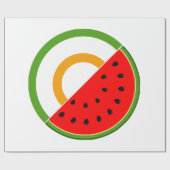 IRLAND STEHT MIT PALÄSTINA - Wassermelone Geschenkpapier (Flach)