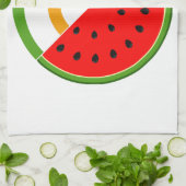 IRLAND STEHT MIT PALÄSTINA - Wassermelone Geschirrtuch (Gefaltet)