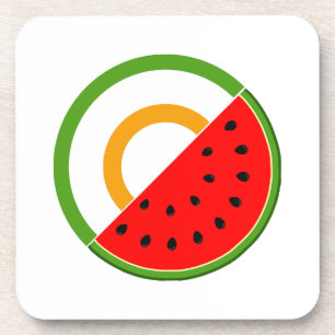 IRLAND STEHT MIT PALÄSTINA - Wassermelone Getränkeuntersetzer