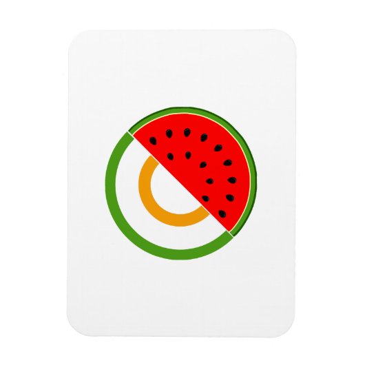 IRLAND STEHT MIT PALÄSTINA - Wassermelone Magnet (Vertikal)